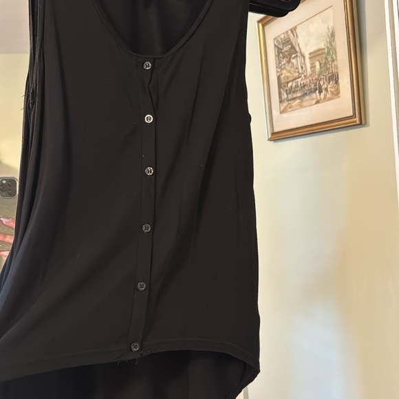 H&M black high-low tank - Picture 3 of 4